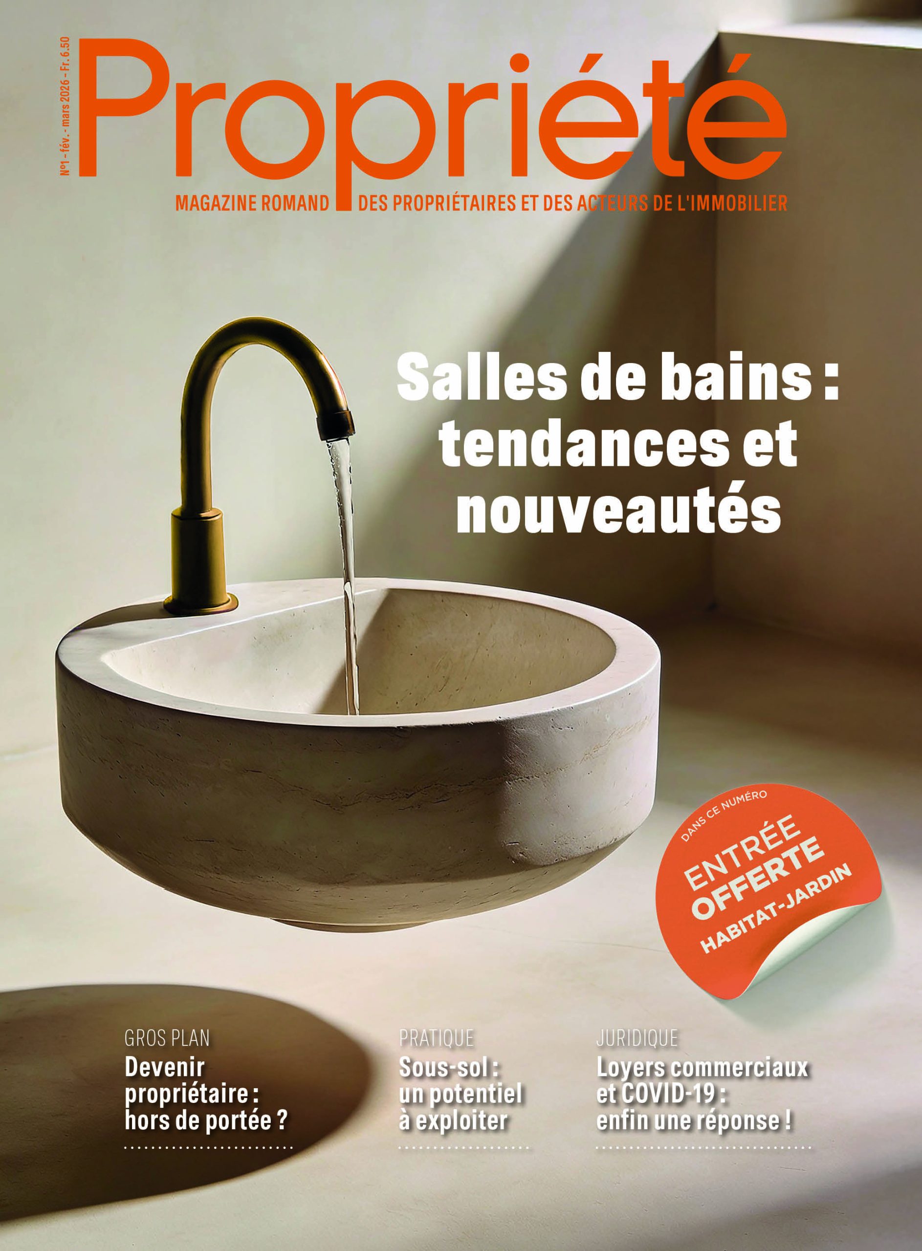 Fédération Romande Immobilière - Fédération Romande Immobilière - Salles de bains : tendances et nouveautés